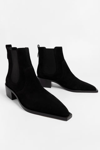 Valentina Boot Black Suede