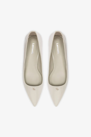 Ruth Pump In Gray Box Leather