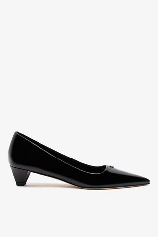 Ruth Pump In Black Box Leather