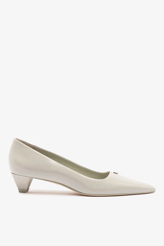 Ruth Pump In Gray Box Leather
