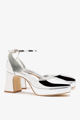 Ari Verona Low Pump In Silver Specchio