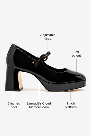 Blair Platform In Black Patent Leather