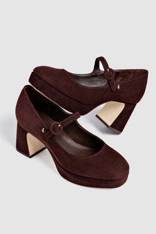 Blair Platform In Brown Leather