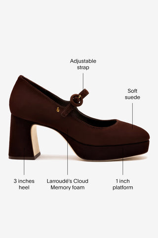 Blair Platform In Brown Leather