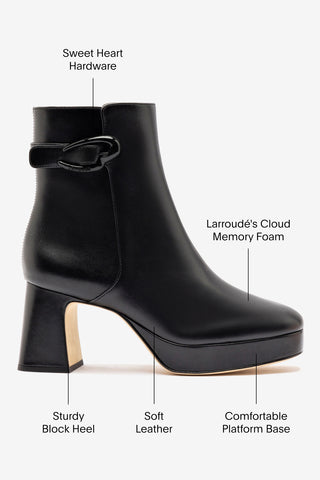 Dolly Verona Low Boot In Black Leather