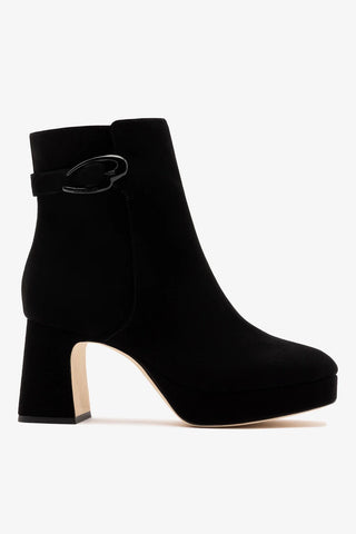 Dolly Verona Low Boot Black Suede Boot Larroudé