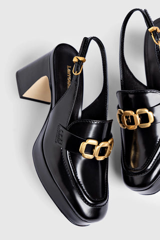 Harrington Loafer Low In Black Box Leather