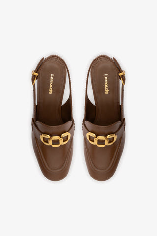 Harrington Loafer Low In Burnt Umber Leather