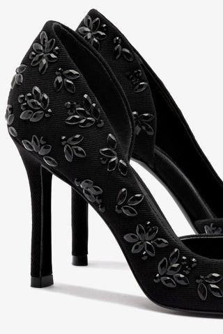 Larroudé x CPPXO D'Orsay Pump In Black Denim