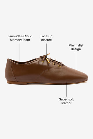 Liza Sneaker In Burnt Umber Leather