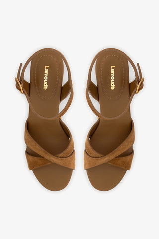 Talitha Sandal In Russet Suede