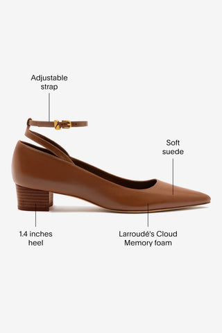 Larroudé x CPPXO Low Pump In Caramel Leather