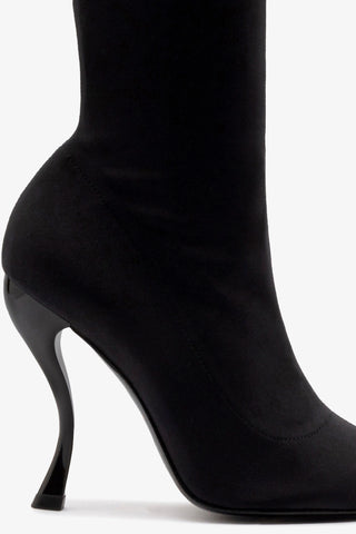 Larroudé by Nicolò B. Anastasia Boot In Black Lycra