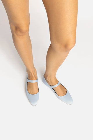 Larroudé by Nicolò B. Maria Ballet Flat In Maya Satin