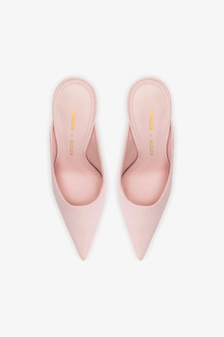 Larroudé by Nicolò B. Inna Mule In Strawberry Satin