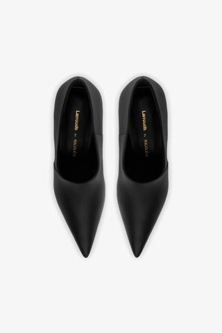 Larroudé by Nicolò B. Vittoria Pump In Black Leather