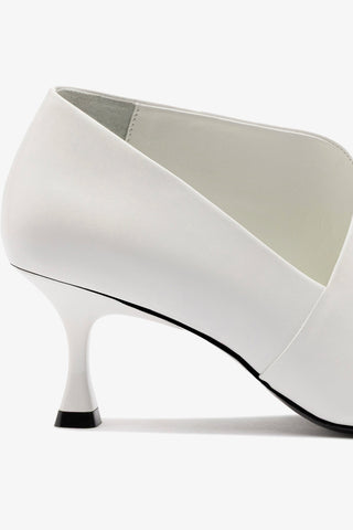 Larroudé by Nicolò B. Vittoria Pump In White Leather