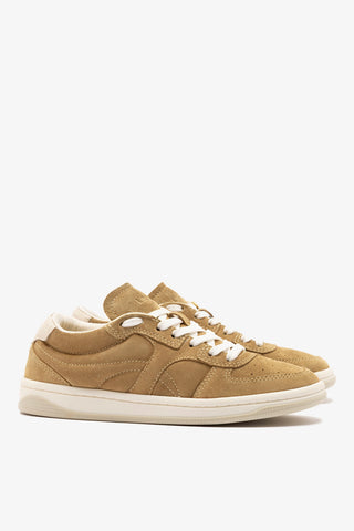 George Sneaker In Peanut Suede and Ivory Leather
