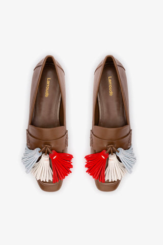 Suki Tassel In Burnt Umber Leather