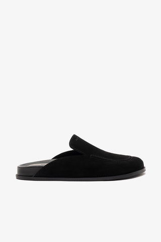 Larroudé x Parke Clog In Black Suede