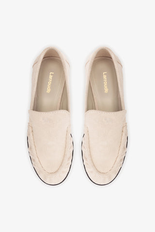 Margaux Loafer In Mushroom Grey Suede