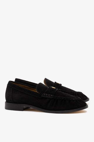 Suki Soft Loafer In Black Suede