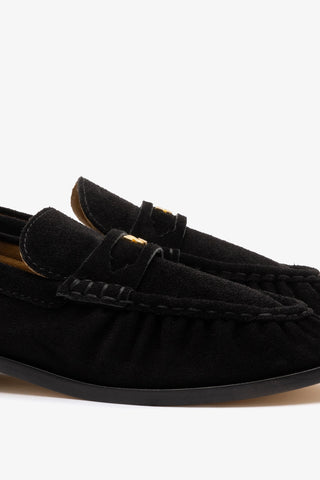 Suki Soft Loafer In Black Suede