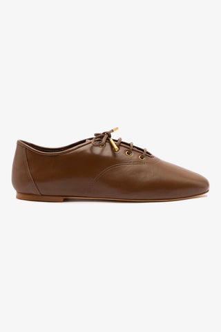 Liza Sneaker In Burnt Umber Leather