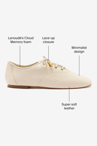 Liza Sneaker In Ivory Leather