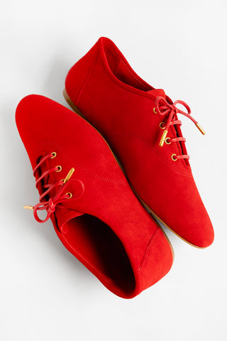 Liza Sneaker Scarlet Suede