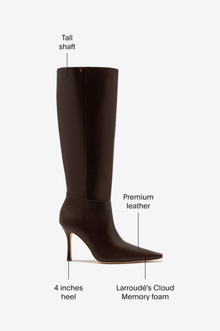 Carine Boot In Brown Leather