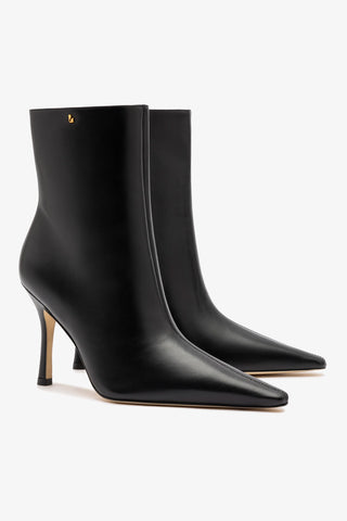 Mini Carine Boot In Black Leather