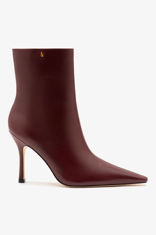 Mini Carine Boot In Burgundy Leather