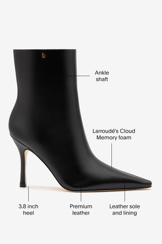 Mini Carine Boot In Black Leather