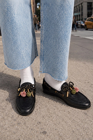 Cyprus Boat Shoe Black Leather