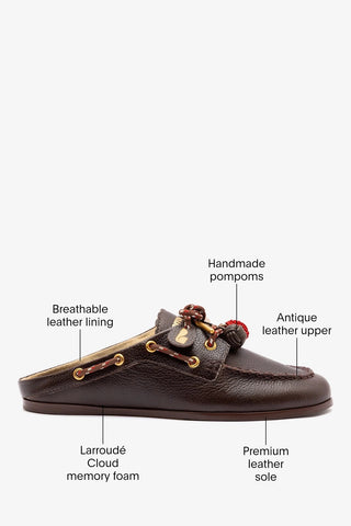 Cyprus Mule Brown Leather