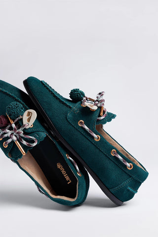 Cyprus Boat Shoe Deepsea Suede Loafer Larroudé