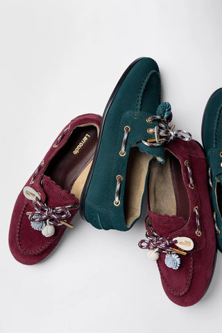 Cyprus Boat Shoe Deepsea Suede Loafer Larroudé