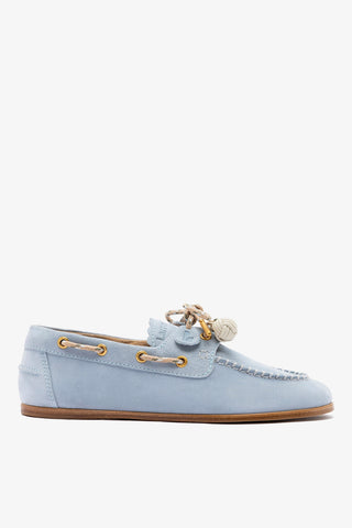 Cyprus Boat Shoe Maya Suede Loafer Larroudé