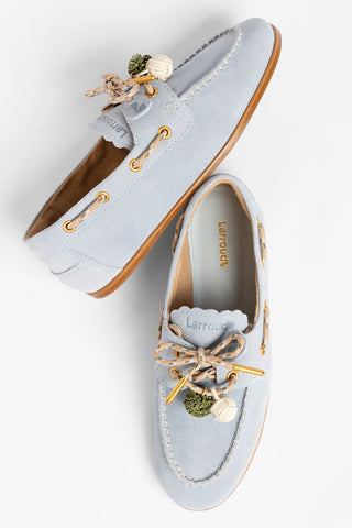 Cyprus Boat Shoe Maya Suede Loafer Larroudé