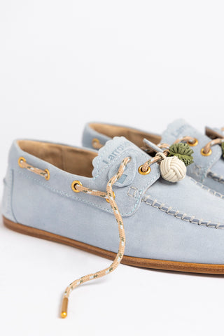 Cyprus Boat Shoe Maya Suede Loafer Larroudé