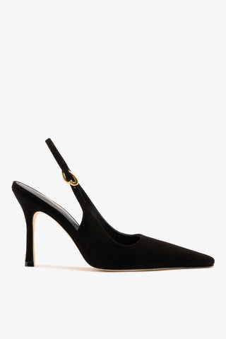 Carine Pump In Black Leather Pump Larroudé