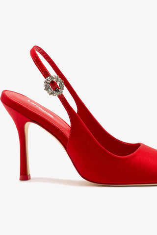 Carine Pump In Cherry Satin