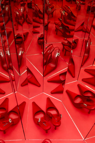 Carine Pump In Cherry Satin