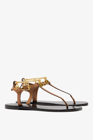 Gipsy Sandal In Light Caramel Vegetale Leather