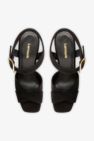 Cher Sandal In Black Leather