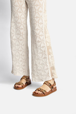 Milan Sport Sandal In Caramel Leather