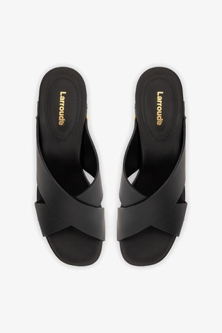 Talitha Dolly Mule In Black Leather