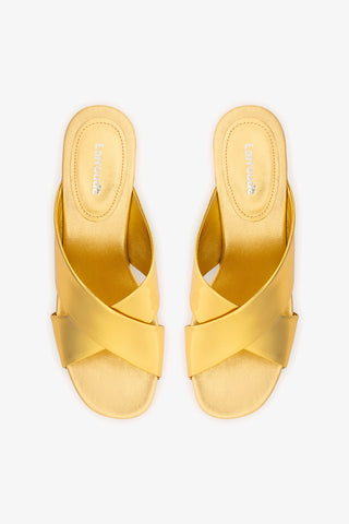 Talitha Dolly Mule In Gold Specchio