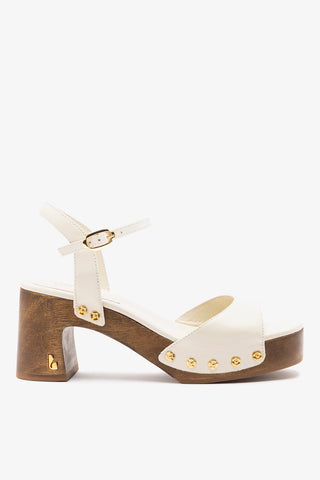 Willow Sandal Ivory Leather Sandal Larroudé
